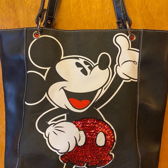Disney Handbags - Disney Mickey Mouse sequined tote bag